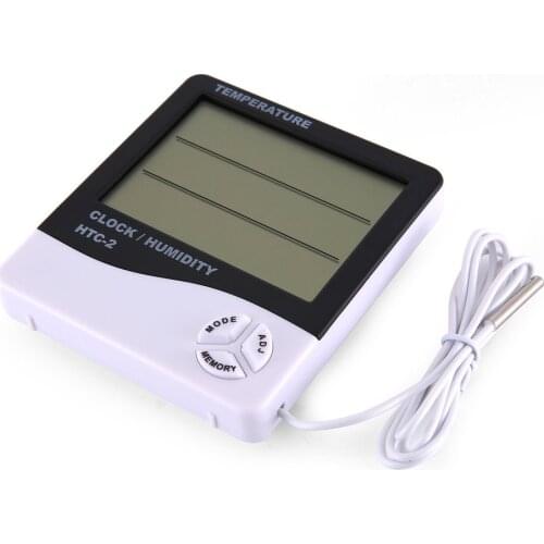 HTC-2 Thermohygrometer Single Temperature Large Screen Household Electronic Thermohygrometer With Alarm Clock