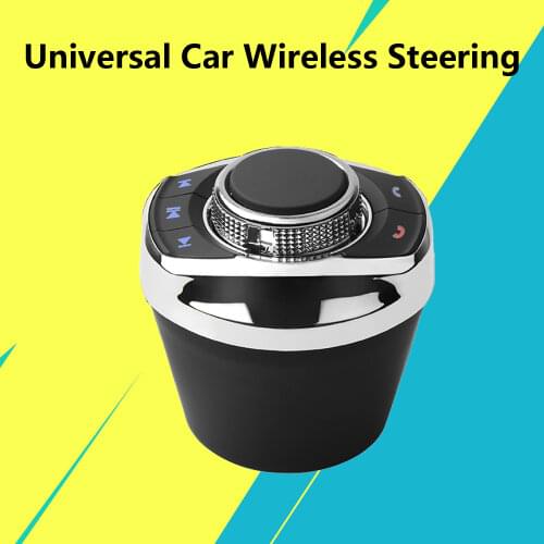 Universal Car Wireless Steering Wheel Control Button With LED Light 8-Key Functions For Car Android Navigation Player