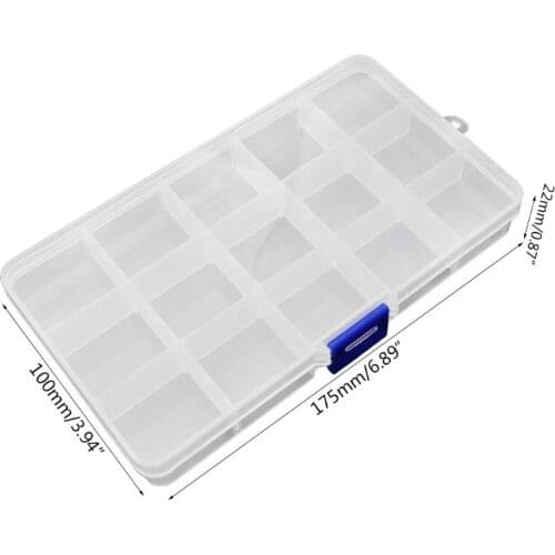 15 Grids Guitar Pick Storage Box Thumb Finger Paddles Plectrum Container