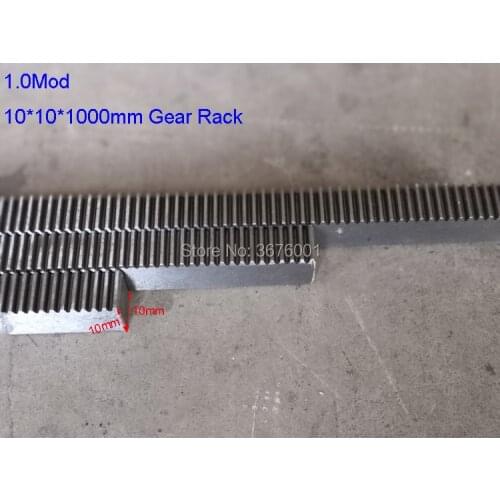 1pcs 1M 1.0 Mod 10*10*1000mm Mold Gear Rack Precision CNC Rack (straight teeth) Toothed rack