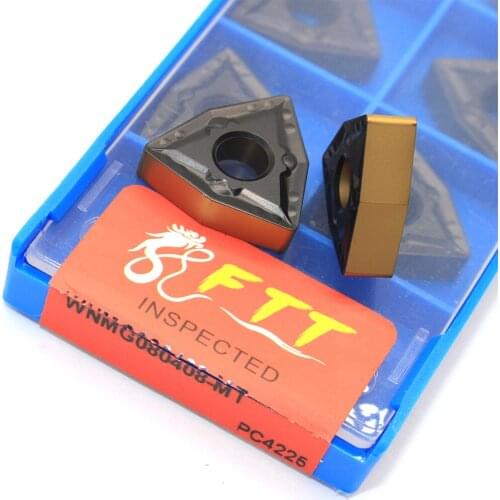 10pcs WNMG080408 MT PC4225 herramienta de torneado externo de carburo de alta calidad herramienta de torno CNC envío gr
