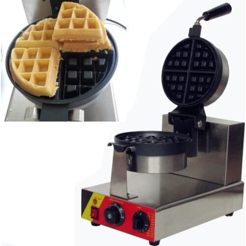 110v/220v Electric 4-Slice commerical rotate waffle maker _belgium waffle maker