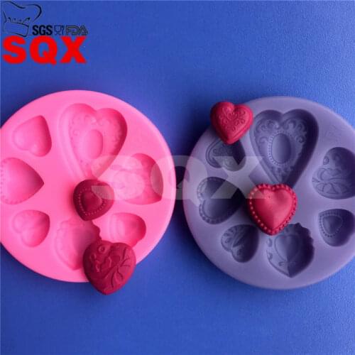 3D Love Shape Silicone Fondant Mould Cake Decorating Chocolate Baking Mold Cake Decorating Tool MR67