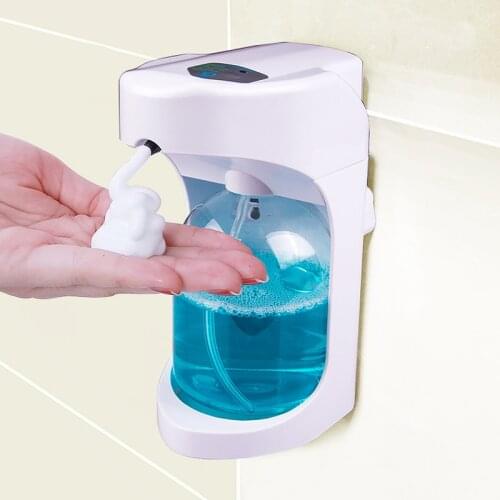 New Automatic Soap Dispenser Wall Mounted 500ml Foam Soap Dispenser Smart Sensor Kitchen Bathroom Touchless Liquid Dispensers