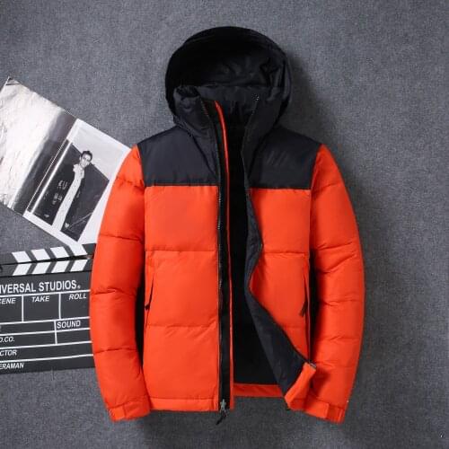 Fashion Casual Mens down Jacket 90% White Duck down Thickened Stand-up Collar Thermal Coat clothing