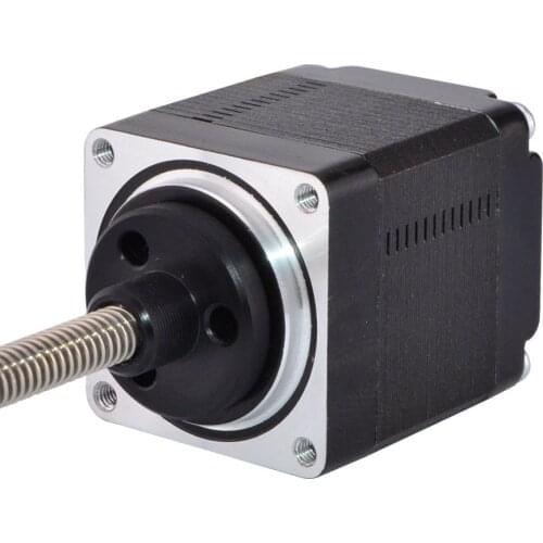 Nema 11 External Linear Stepper Motor 4-lead 34mm Stack 0.75A Lead Screw Length 100mm for 3D Printer