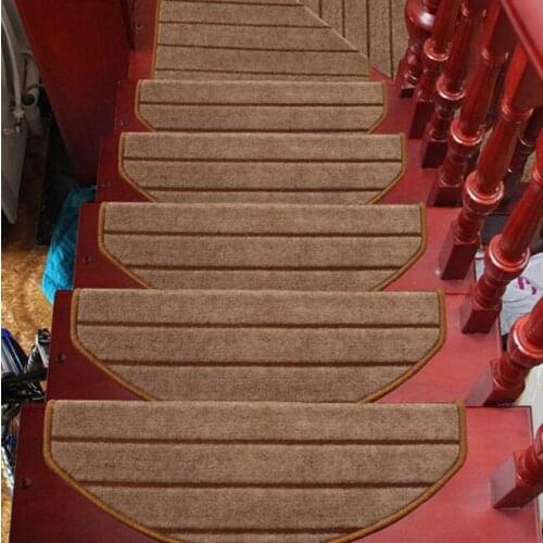 12-piece Non-slip Stair Treads Carpet Rug Floor Mats Stair Step Mats 65X24 Cm Suitable for 25 Cm Wide Stair Mats