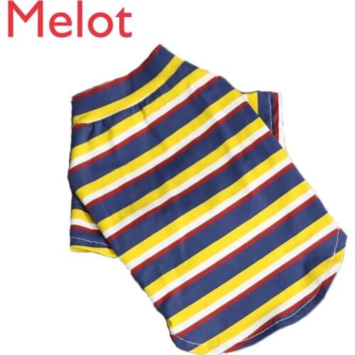 Cat Clothes Spring and Autumn Thin Cute Dog Small Dog T-shirt Brand Pet Cat Clothing English Short Blue Cat Clothes
