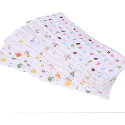 10layers 2PCS Reusable baby gauze Diapers Cloth Breathable Diaper Inserts 100% Cotton infant Washable Care newborn Products