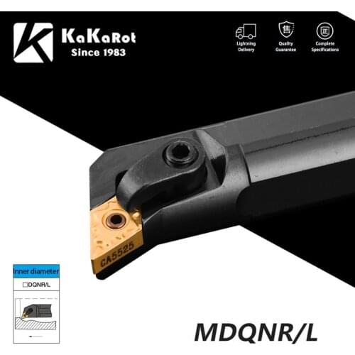 KaKarot Internal Turning Tool Holder S20R-MDQNR11 S32T-MDQNR15 S40T-MDQNR15 Carbide Inserts DNMG11 DNMG15 Lathe Cutting Tools