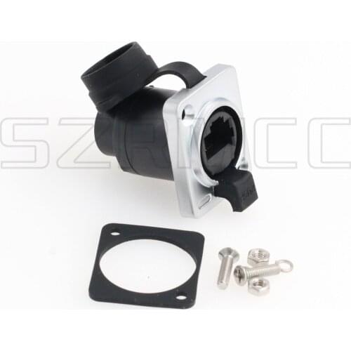 RJ45 Waterproof Connector Socket RJ45 Ethernet Panel Mount Socket Female Connector IP65 Shielded Waterproof