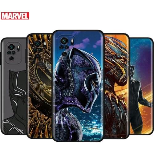 Marvel Avengers Black Panther For Xiaomi Redmi Note 10S 10 9 9S 9T 8T 8 7 6 5 Pro Max 5A 4X 4 5G Soft Silicone Phone Case