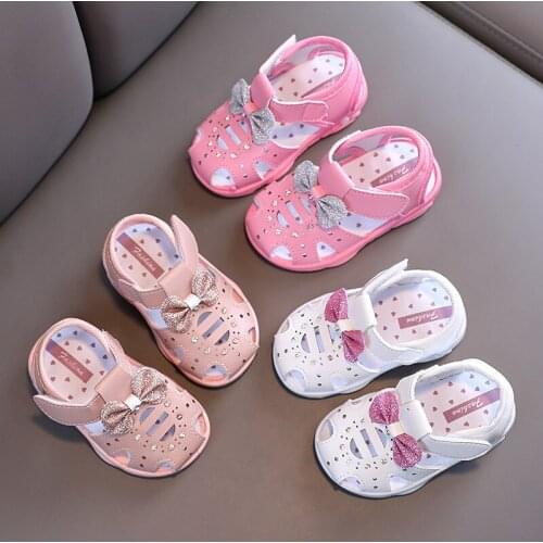 Baby Boy Sandals Toddler Shoes 2021 Summer Newborn Girl Sandals Breathable Soft Sole Non-Slip Infant First Walker SBA010