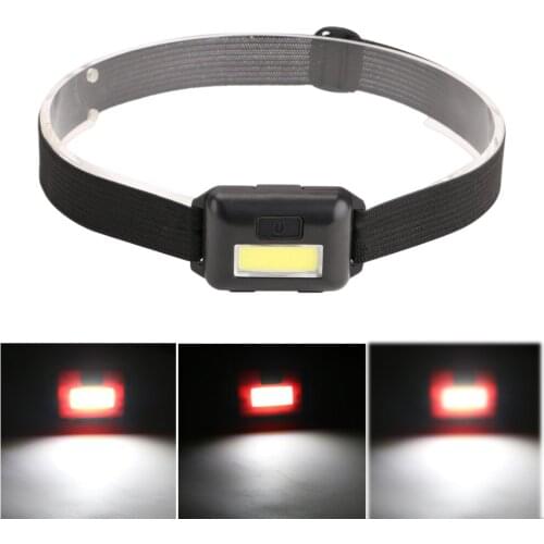 LED Headlamp Waterproof Head Torch Adjustable Headband COB Headlamp 3W 150lm Outdoor Camping Cycling Head Light Lighting Tools