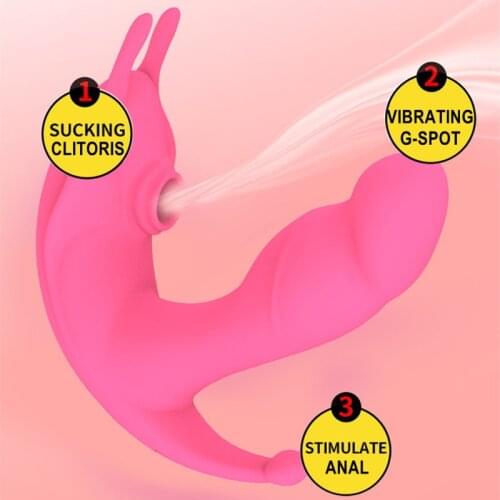 Sucking Vibrator G Spot Clit Sucker Clitoris Stimulator Anal Dildo Panties Vibrators Sex Toys Shop for Women Couple Adults 18