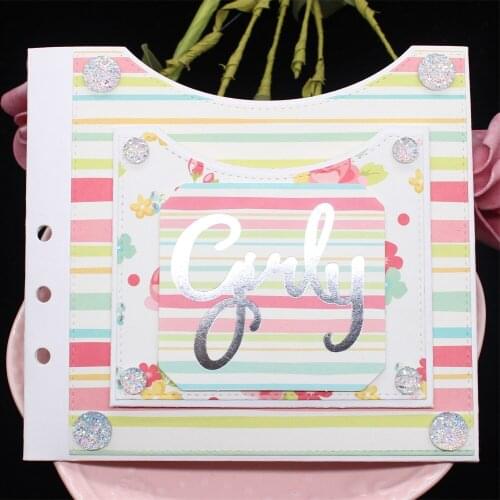 ZFPARTY Planner Double Pocket Metal Cutting Dies Stencils for DIY Scrapbooking/photo album Decorative Embossing Paper Card