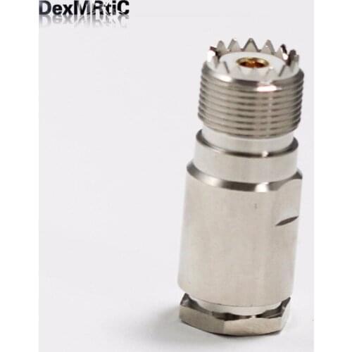 1pc New UHF Female Jack Connector With For RG8,RG213,LMR400 Straight Nickelplated Wholesale