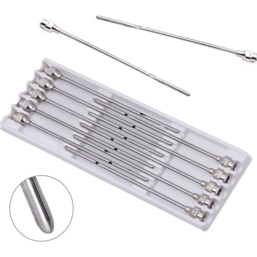 10 pcs/ set Milk cows pass through the needle devices milk through breast milk needle tool stainless steel Cow milk needle