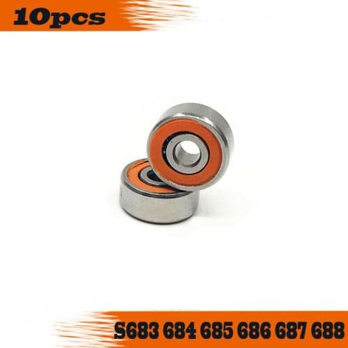 10pcs S683 S684 S685 S686 S687 S688 C 2OS 2RS CB ABEC7 Stainless Steel Hybrid Ceramic Bearings/Fishing Reel Bearings