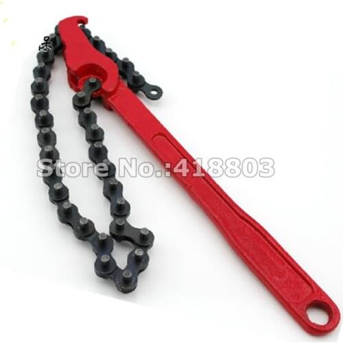 12"New Chain Type Auto Tool Oil Filter Wrench Engine Box Spanner Oil Fuel Filter Wrench Removal Tool Remover