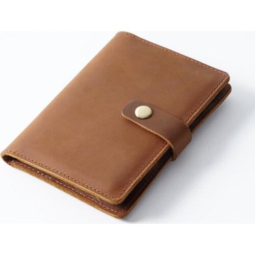 2021 Mens Leather Passport Case Handmade Card Holder Famous Brand Passport Cover