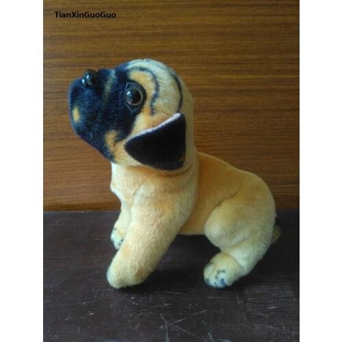 Stuffed simulation animal 20cm squat pug dog plush toy simulation doll b1810