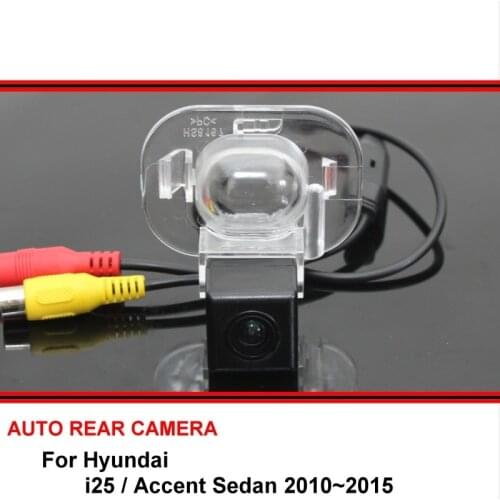 For Hyundai Accent i25 Sedan 2010 ~ 2015 Reversing Camera Car Back up Camera Rear View Camera HD CCD Night Vision
