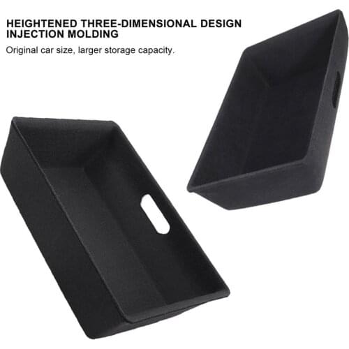 HOT SALE Under Seat Storage Box Felt Cloth Drawer Holder Large Capacity Organizer Case For Tesla Model Y 2021 Car Accessories
