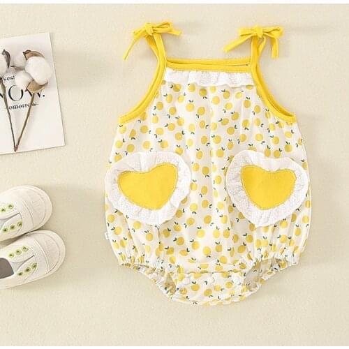 Ins Baby Girls Bag Fart Clothes Summer Cute Bodysuit For Boys Newborn Twins Clothing 0-24m Cotton Sleeveless Jumpsuits Pajamas