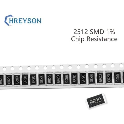 100Pcs 2512 SMD Resistor Kit 1% Tolerance 0R-392R 4.7R 5.1R 5.6R 6.2R 6.8R 7.5R 10 Ohm Electronic Components DIY Assorted Set