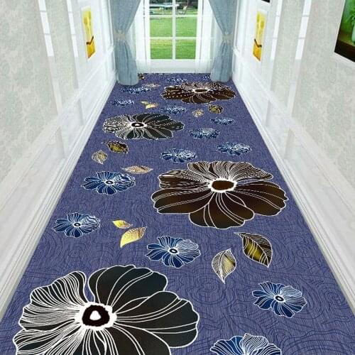 Home Corridor Aisle Rug Splash Ink Pattern Crystal Velvet Non-slip Kitchen Area Rug Indoor Doormat Bedroom Living Room Carpets
