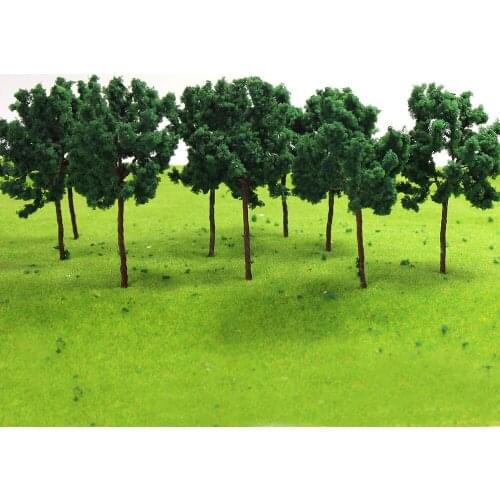 20PCS Iron wire Model Trees TT N 7cm model railroad trees 7040 terrarium miniatures model building kits 1:35-1:300 tree