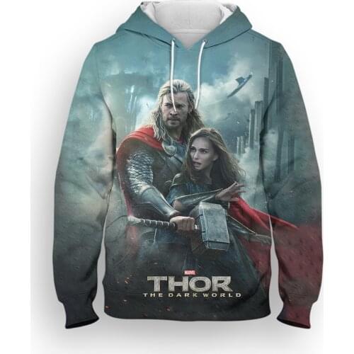 Thor Marvel 3D Print Mens Clothing Super Hero Casual Spring Boy Girl Kids Hoodies Streetwear Women Oversized Sweatshirts