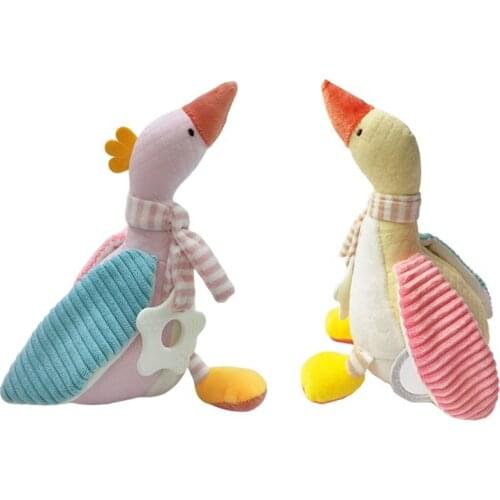 Lovely Swan Animal Stuffed Toy Soft Pillow Baby Sleeping Doll Birthday Kid Gifts F3ME