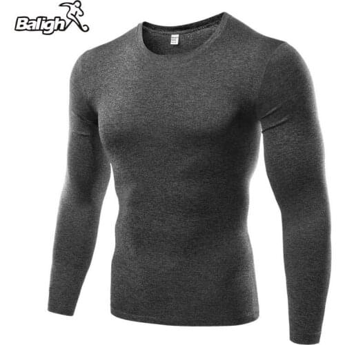 New Men Sport Shirt Long Sleeve Quick Dry Mens Running T-shirts Gym Clothing Fitness Top Mens Soccer Jersey Hot hot