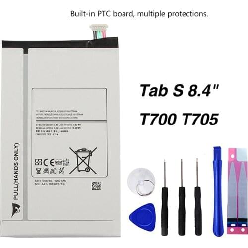 Original EB-BT705FBC Battery For Samsung GALAXY Tab S 8.4 T700 T705 EB-BT705FBE 4900mAh