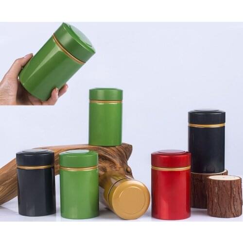 Portable Metal Tea Can 50g Tinplate Tea Storage Tea Tin Containers for Loose Dry Tea Leaves