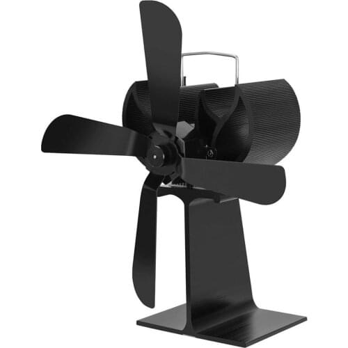 Stove Fan Fireplace Fan Silent Large Size Heat Powered Stove Fan For Wood/Log Burner/Fireplace Efficient Fireplace Fan Winter