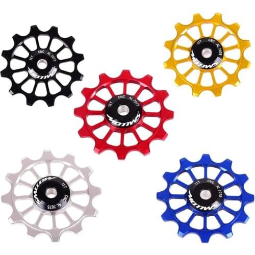 Bicycle Bike Rear Derailleur Ceramic Guide Pulley 12T Positive and Negative Tooth Guide Wheel Bike Ceramics Bearing Guide Pulley