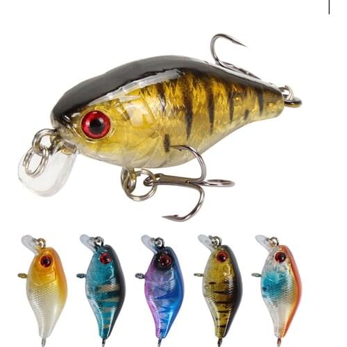 1PCS Fishing Lures Minnow Floating Wobbler Fishing Bait45mm Artificial Hard Bait Pike Pesca Carp Perch Jig Lure Fishing tackle