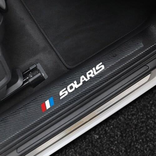 4cps car sticker carbon fiber texture cloth threshold protection For Smart 453 451 450 Fortwo Forfour car styling Accessories