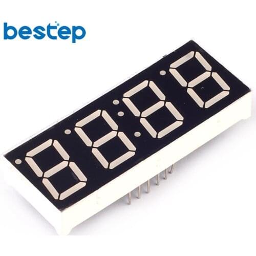 5PCS 0.56 Inch 7 Segment 4 Digit Super Red Clock LED Display Common Anode