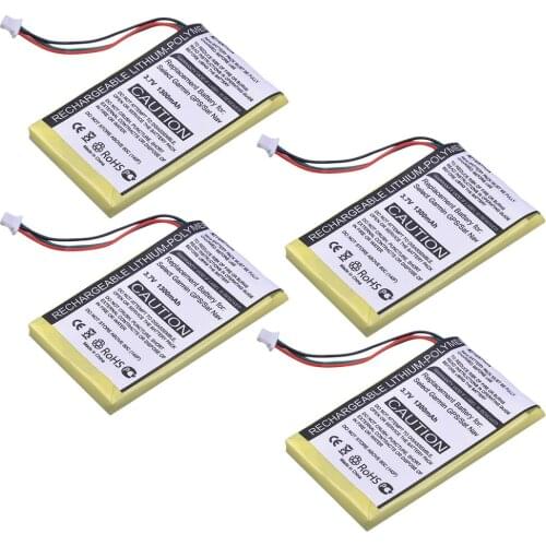 Durapro 4pcs 1300 mAh 3.7 V GPS / SAT Rechargeable Battery for Garmin Nuvi 200, 200 W, 205, 205 W, 205WT, 250 252 W, 265 W
