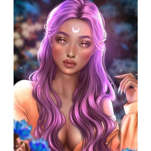 5D DIY Diamond Painting Full Square Round Drill Embroidery Girl Cartoon Picture Diamond Mosaic Cross Stitch Home Decor Gifts