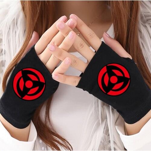 Anime gloves Huoying half finger gloves for women men cosplay gloves