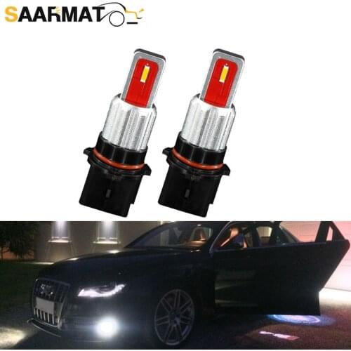 Car Fog lamp P13W LED 12V SH24W LED Bulbs For 2008-2012 Audi A4 Q5 Daytime Running Lights White Yellow Crystle Blue
