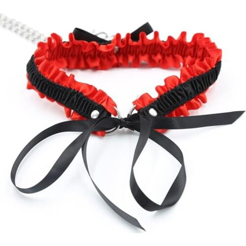 Bondage Handcuffs Neck Sleeve Kit BDSM Bondage Flirt Lace Prom Dress Up Adult Couple Slave Restraint Game Sex Toys