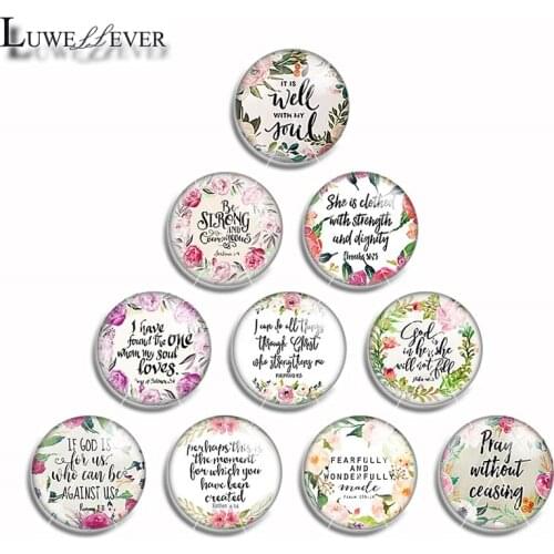 12mm 10mm 14mm 16mm 20mm 25mm 478 Saying Flower Mix Round Glass Cabochon Jewelry Finding 18mm Snap Button Charm Bracelet