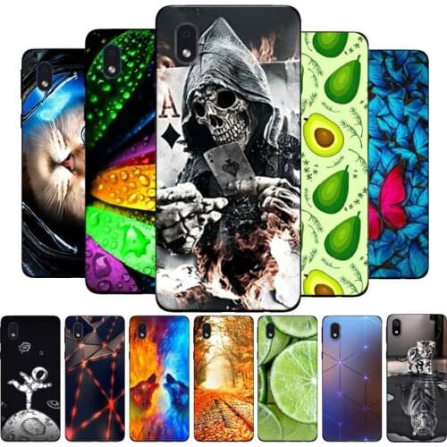 For Samsung Galaxy A01 Core Case Black Bumper Soft TPU Back Cover For Samsung A01 Core Case Silicone Funda A 01 A01Core Case