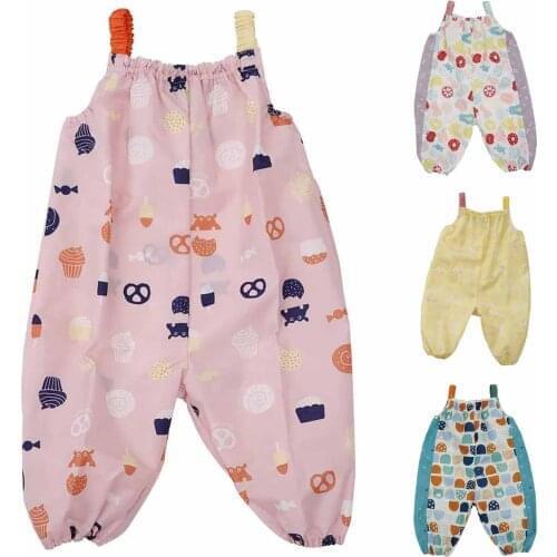Unisex Childrens Rain Dungarees Windproof Waterproof Mud Rain Pants Kids Baby Overalls Trousers Impenetrable Rainwear Outdoor